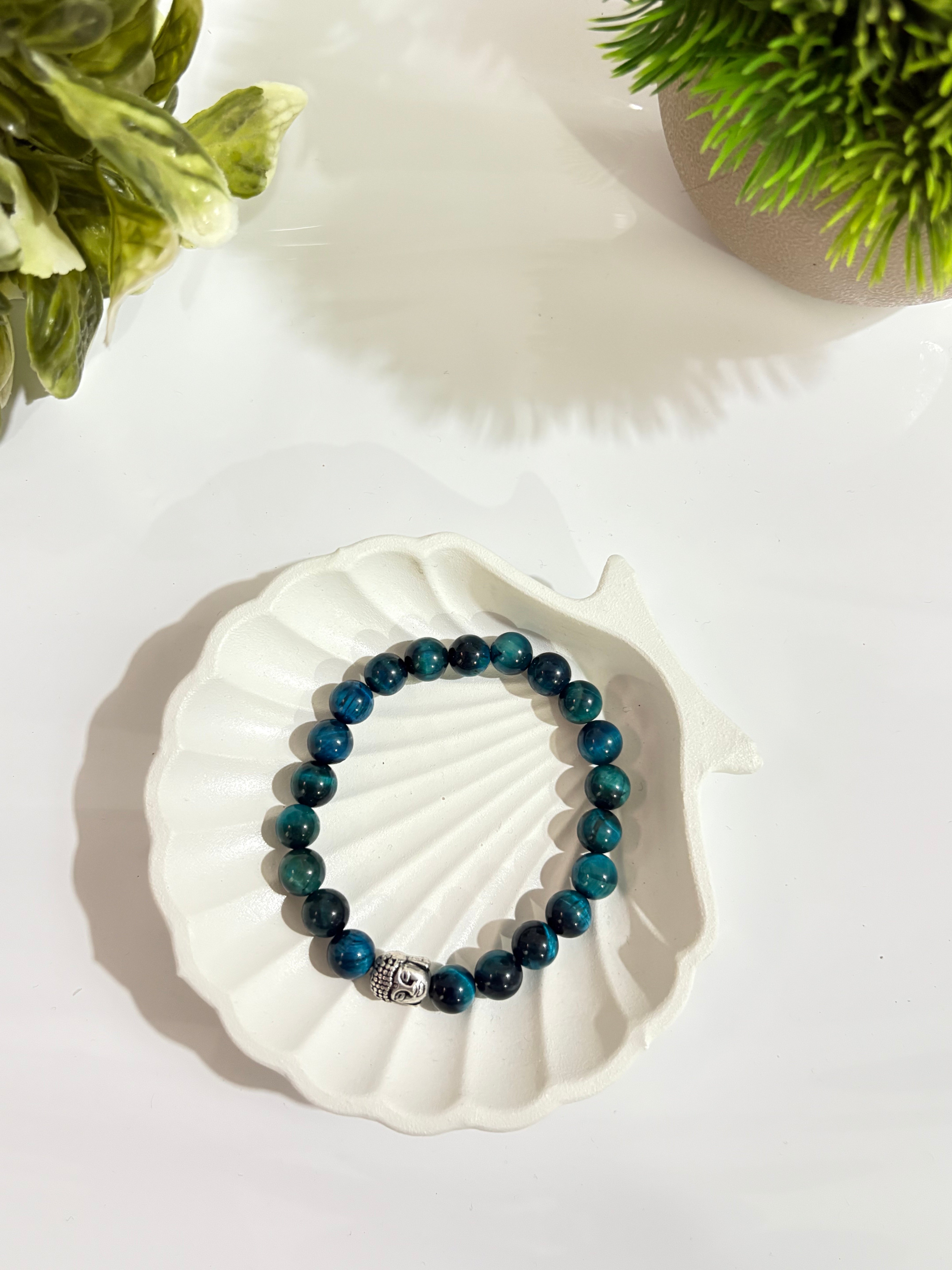 Blue Cat’s Eye Buddha Bracelet