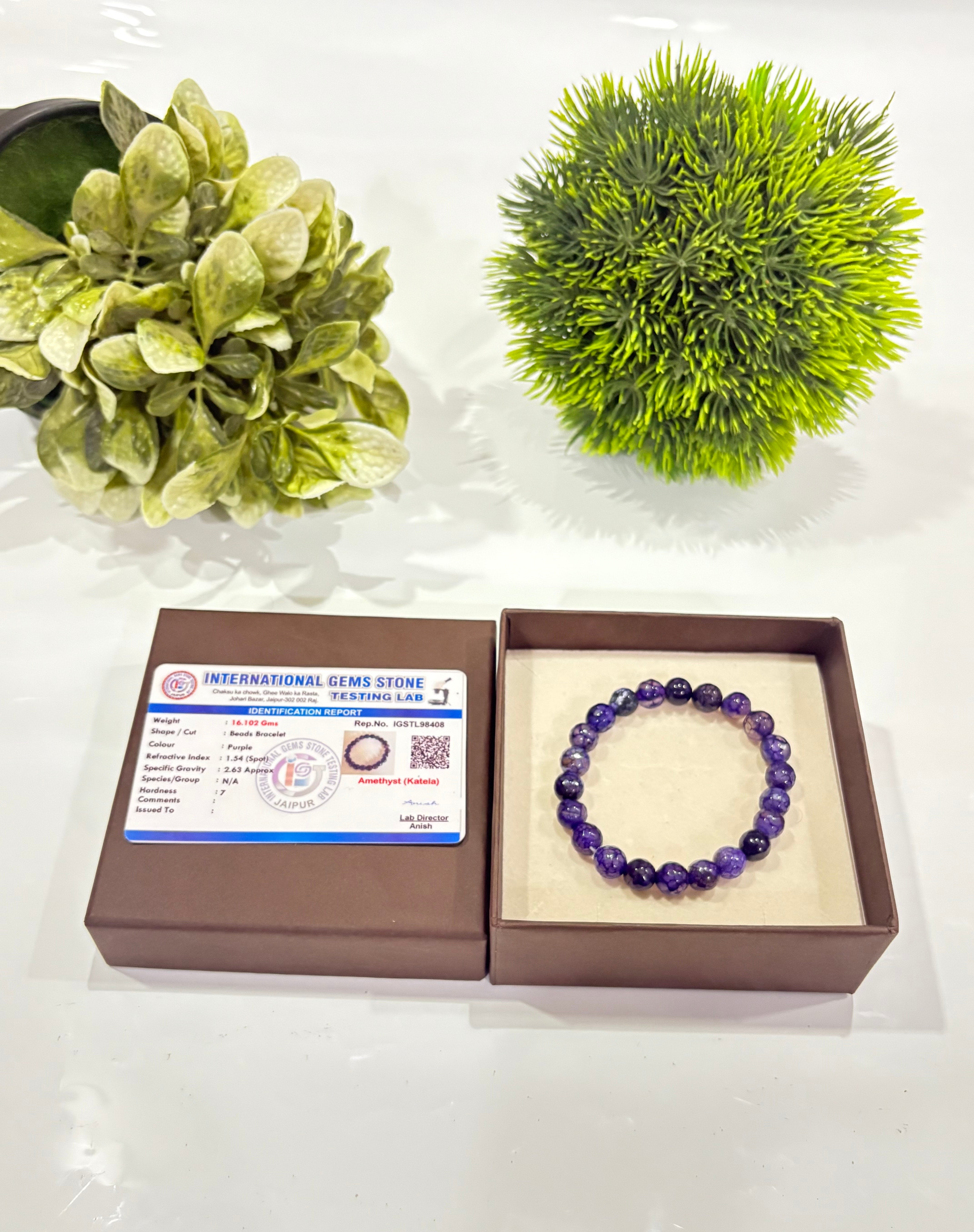 Natural Amethyst Bracelet