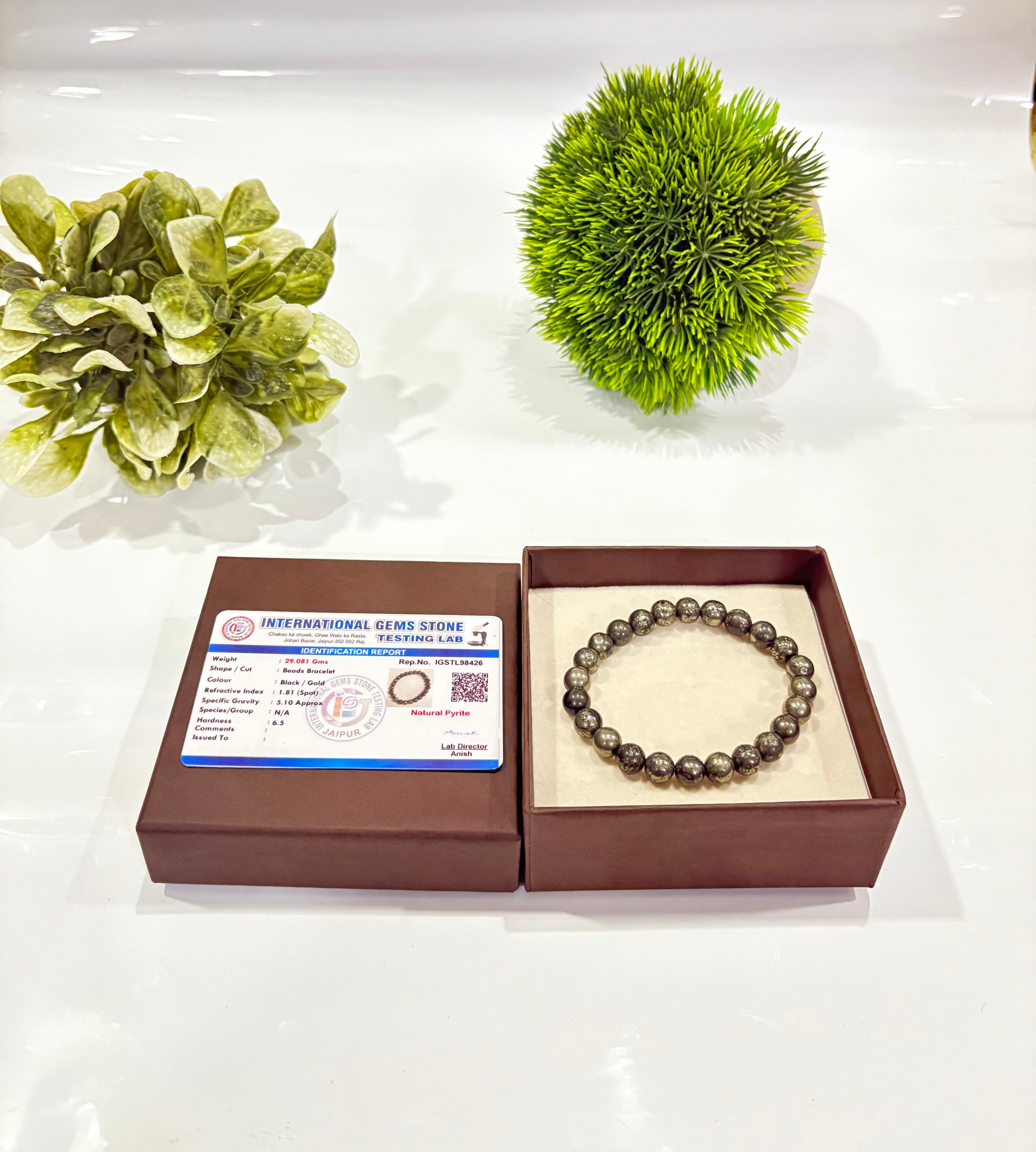 Pyrite Stone Bracelet